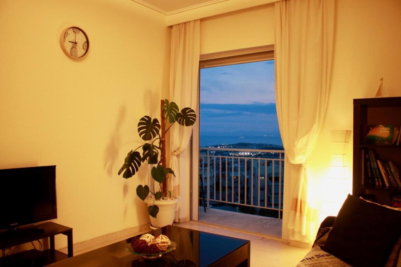 Penthouse With Sea View Lägenhet Aten Exteriör bild